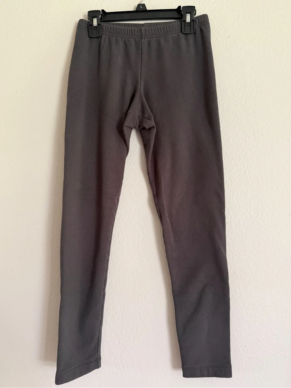 Old Navy Girls Black Full-Length Fitted Fleece Leggings